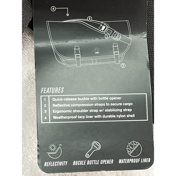 NWT Chrome Mini Metro 31st Union Messenger Bag Embroidered 21.5 L Black - Picture 5 of 12